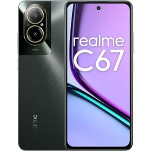 Telefon mobil Realme C67 4G, 128GB, 6GB RAM, Dual-SIM, Negru Rock