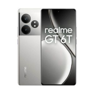 Telefon Mobil Realme GT 6T, 8GB RAM, Memorie 256Gb, Dual Sim, NFC, 5G, Argintiu Fluid