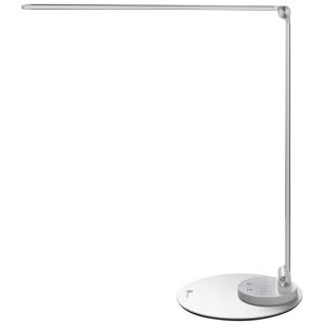 Lampa de birou cu LED TaoTronics TT-DL22, 10W, 550 lm, 6 Niveluri de Luminozitate, Incarcare USB, Control Touch, Argintiu