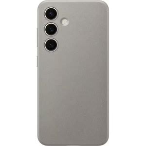 Husa telefon Samsung pentru Galaxy S24, Vegan Leather Case, Maro