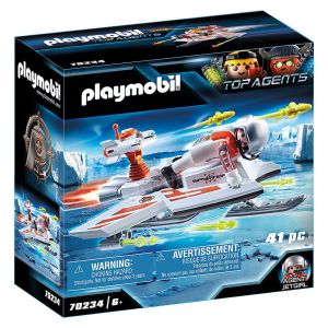 Jucarie Playmobil Top Agents, Spion cu avion, 70234, Multicolor