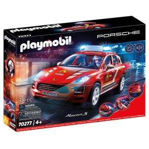 Jucarie Playmobil Porsche, Porsche Macan de pompieri, 70277, Multicolor