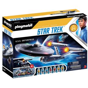 Jucarie Playmobil Star Trek, Nava stelara Enterprise, 70548, Multicolor