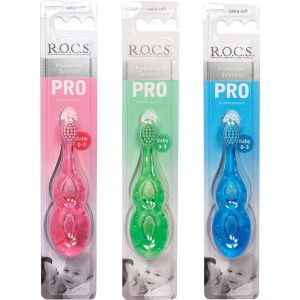 Periuta dinti R.O.C.S. pentru copii PRO Baby (0-3  ani), 1 buc