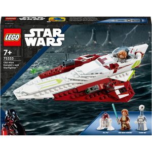 LEGO® Star Wars: Jedi Starfighter-ul lui Obi-Wan Kenobi , 282 piese, Multicolor, 75333, Multicolor