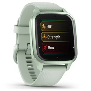 Ceas Smartwatch Smartwatch Garmin Venu SQ2 Metallic Mint Bezel with Cool Mint Case, Silicone Band 20mm, NFC, GPS, 5 ATM Water Proof