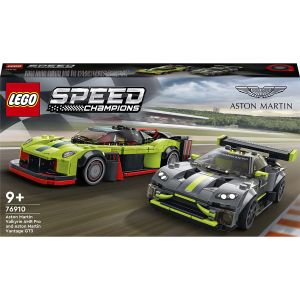 LEGO® Speed Champions: Pachet Dublu Aston Martin, 592 piese, Multicolor, 76910, Multicolor