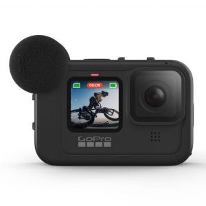 Carcasa multimedia GoPro Hero12/11/10/9, microfon directional incorporat, port 3.5m, Negru