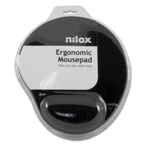 Mouse Pad Ergonomic Nilox, Negru