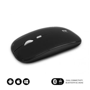 Mouse Subblim Dual Flat  Rechargeable 1600 Dpi Black