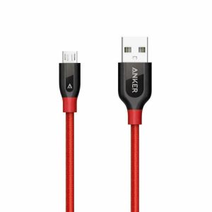 Cablu Micro USB Anker Premium PowerLine+ Nylon 0,91 Metri, Rosu