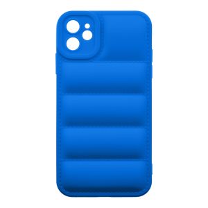 Husa de protectie telefon Puffy OBAL:ME pentru Apple iPhone 11, Poliuretan, Albastru