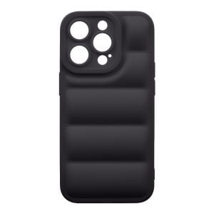 Husa de protectie telefon Puffy OBAL:ME pentru Apple iPhone 14 Pro, Poliuretan, Negru