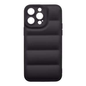 Husa de protectie telefon Puffy OBAL:ME pentru Apple iPhone 14 Pro Max, Poliuretan, Negru