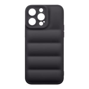 Husa de protectie telefon Puffy OBAL:ME pentru Apple iPhone 15 Pro Max, Poliuretan, Negru