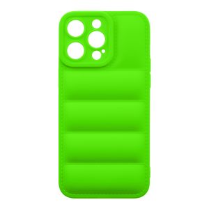 Husa de protectie telefon Puffy OBAL:ME pentru Apple iPhone 15 Pro Max, Poliuretan, Verde
