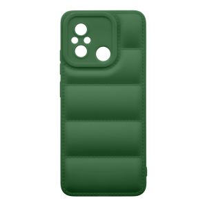 Husa de protectie telefon Puffy OBAL:ME pentru Xiaomi Redmi 12C, Poliuretan, Verde Inchis