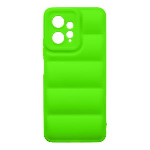 Husa de protectie telefon Puffy OBAL:ME pentru Xiaomi Redmi Note 12 4G, Poliuretan, Verde