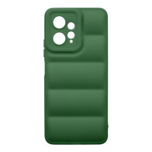 Husa de protectie telefon Puffy OBAL:ME pentru Xiaomi Redmi Note 12 4G, Poliuretan, Verde Inchis