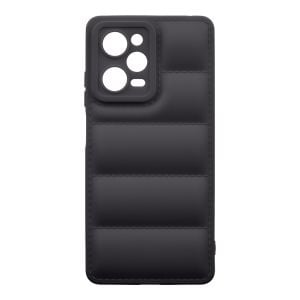 Husa de protectie telefon Puffy OBAL:ME pentru Xiaomi Redmi Note 12 Pro 5G, Poliuretan, Negru
