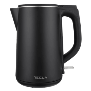 Fierbator Tesla KT301BX, 1,5L, 2200W oprire automata, baza de plastic, plastic, Negru
