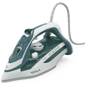 Fier de calcat Tesla IR300BL, 2400 W, talpa ceramicarezervor 350 ml, 25g/min, cablu 1.9 m, Albastru
