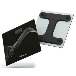 Cantar corporal Tesla BS102B, 180kg, baterii 2xAAA30x30cm, Negru