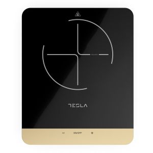 Plita portabila cu inductie Tesla IC401B, 2000W 25x25cm, 8 niveluri putere, Negru