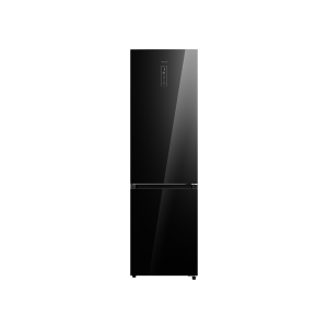 Combina frigorifica Tesla RC3800FMB, 378L, Clasa ETotal NO Frost, Display LED, H201cm, Sticla Neagra
