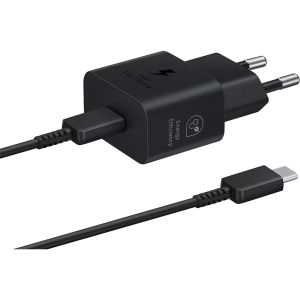 Incarcator retea Samsung EP-T2510XBEGEU, 1xUSB-C Power Delivery 25W, Cablu inclus 1m, negru