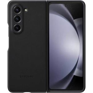 Husa telefon Samsung pentru Galaxy Z Fold5, Flap ECO-Leather Case, Negru