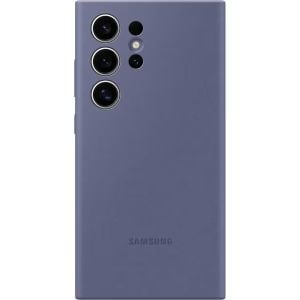 Husa telefon Samsung pentru Galaxy S24 Ultra, Silicone Case, Violet