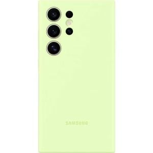 Husa telefon Samsung pentru Galaxy S24 Ultra, Silicone Case, Verde