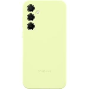Husa telefon Samsung pentru Galaxy A55 5G, Silicone Case, Galben