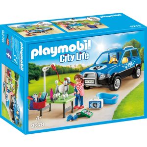 Jucarie Playmobil City Life, Salon mobil pentru ingrijire catei 9278
