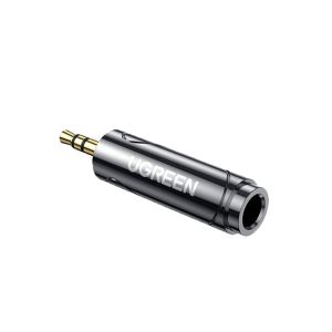 Adaptor audio Ugreen AV168 80730, Jack de 6,35 mm la Jack de 3,5 mm, Negru