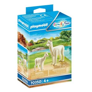Jucarie Playmobil Family Alpaca cu pui 70350, Multicolor