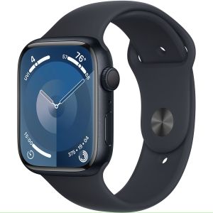 Apple Watch S9, GPS, Carcasa Midnight Aluminium 45mm, S/M, Midnight Sport Band
