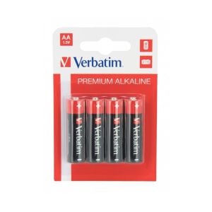 Baterii Verbatim, Alkaline, AA, 4 buc, 49921