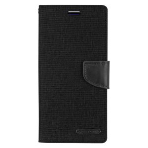 Husa de protectie telefon pentru Samsung Galaxy A51, Goospery, Canvas Diary, Negru