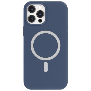 Husa de protectie telefon pentru iPhone 12 Mini, Goospery, Color MagSafe, Albastru inchis