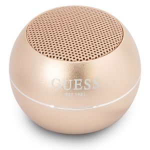 Boxa portabila Guess Mini Bluetooth Speaker, 3W, Autonomie 4 ore, Auriu