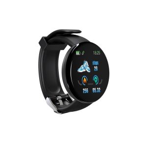 Ceas Smartwatch D18, Touchscreen, Bluetooth, Negru