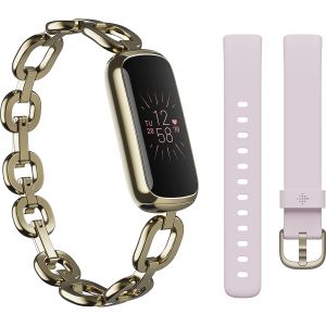 Bratara Smartband Fitbit Luxe Special Edition, Android/iOS, Auriu/Roz