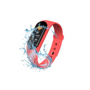 Bratara Smartband M5 Smart, Touchscreen, Rezistenta la apa, Bluetooth, Rosu