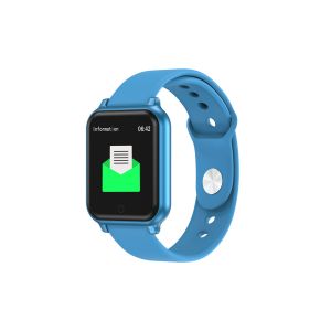Ceas Smartwatch T70, Touchscreen, Rezistent la apa, Albastru