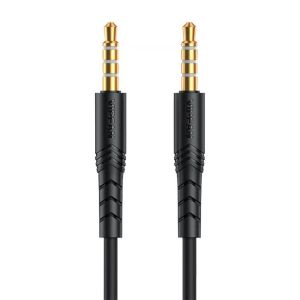 Cablu audio auxiliar Vipfan, L04, Jack 3.5 mm, 1m, Negru