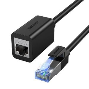 Cablu de retea Ethernet prelungitor Ugreen, RJ45 Cat8 40000 Mbps / 40 Gbps, 1m, Negru