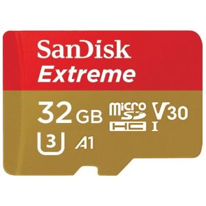 Card de memorie SanDisk Extreme, 32GB, Rosu/Auriu