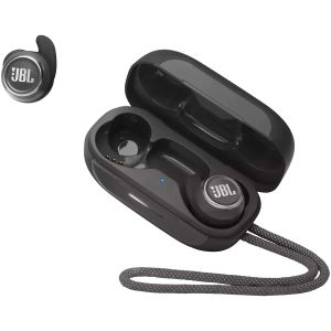 Casti In-Ear JBL Reflect Mini NC, True Wireless, Bluetooth, Noise cancelling, Autonomie 14 ore, Negru
